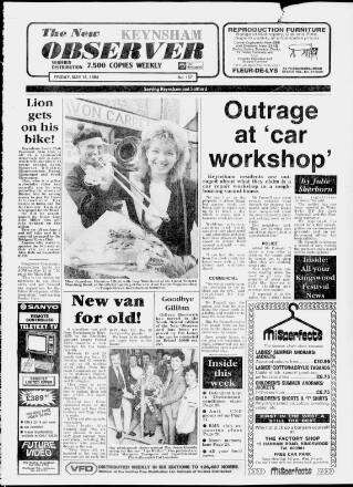 cover page of New Observer (Bristol) published on May 18, 1984