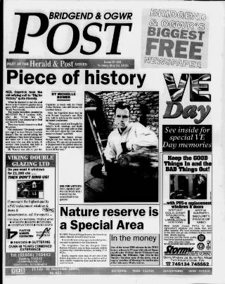 cover page of Bridgend & Ogwr Herald & Post published on May 18, 1995