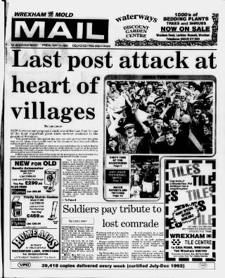 cover page of Wrexham Mail published on May 14, 1993