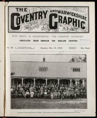 cover page of Coventry Graphic published on May 18, 1912