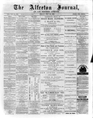 cover page of Alfreton Journal published on May 18, 1877