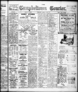 cover page of Campbeltown Courier published on May 18, 1935