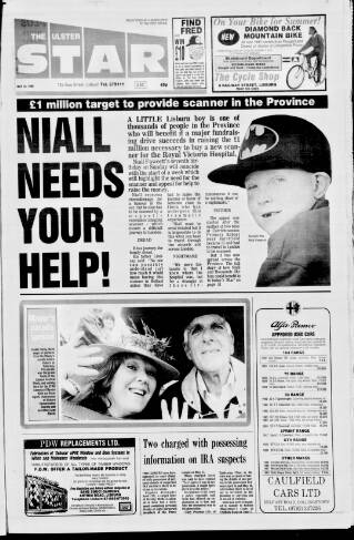 cover page of Ulster Star published on May 18, 1990