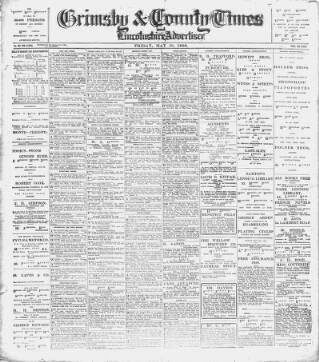 cover page of Grimsby & County Times published on May 18, 1906