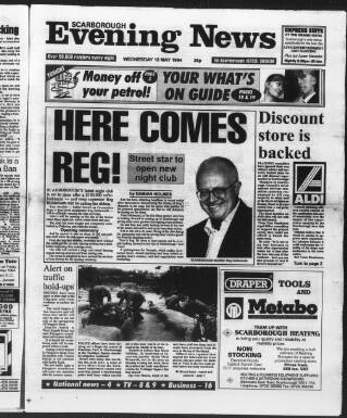 cover page of Scarborough Evening News published on May 18, 1994