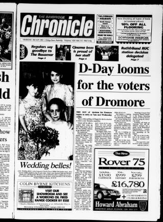 cover page of Banbridge Chronicle published on May 18, 2000