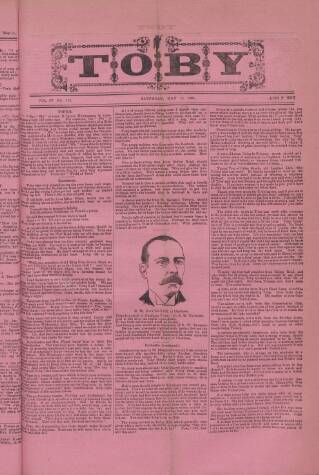 cover page of Toby published on May 18, 1889