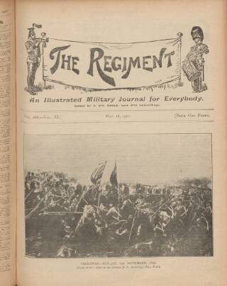 cover page of The Regiment published on May 18, 1901