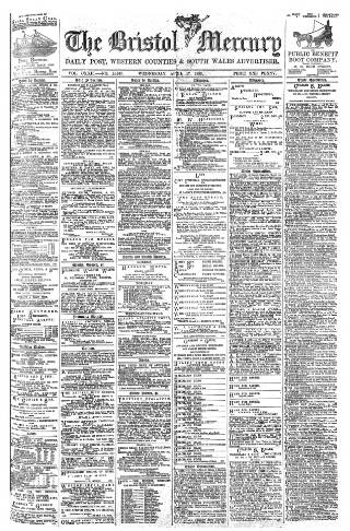 cover page of Bristol Mercury published on April 17, 1895