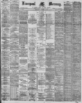cover page of Liverpool Mercury published on August 13, 1892