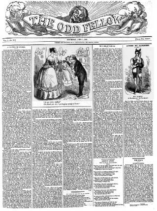 cover page of The Odd Fellow published on June 1, 1839