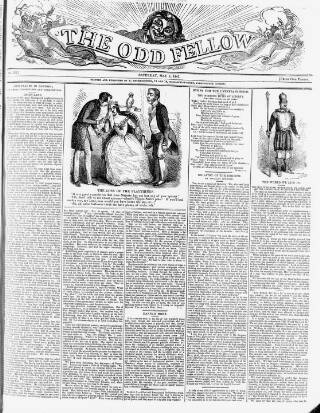 cover page of The Odd Fellow published on May 8, 1841