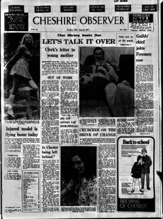 cover page of Cheshire Observer published on August 13, 1971