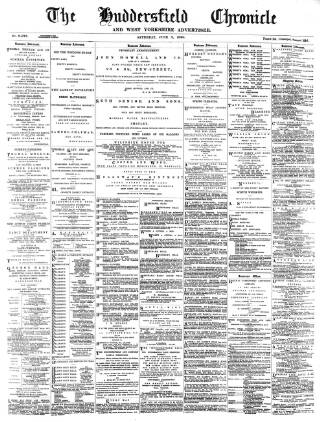 cover page of Huddersfield Chronicle published on June 2, 1894