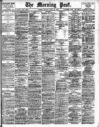 cover page of Morning Post published on April 19, 1909