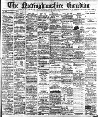 cover page of Nottinghamshire Guardian published on April 20, 1889