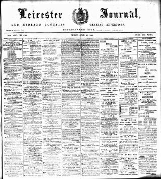 cover page of Leicester Journal published on April 23, 1909
