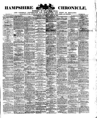 cover page of Hampshire Chronicle published on April 25, 1903