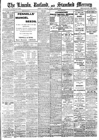 cover page of Stamford Mercury published on April 26, 1907