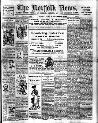 cover page of Norfolk News published on April 26, 1902