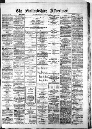 cover page of Staffordshire Advertiser published on April 20, 1901