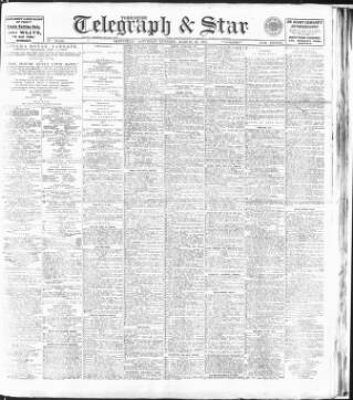 cover page of Sheffield Evening Telegraph published on March 29, 1919