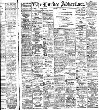 cover page of Dundee Advertiser published on June 1, 1893