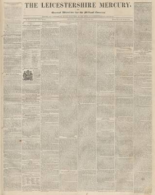 cover page of Leicestershire Mercury published on April 24, 1847