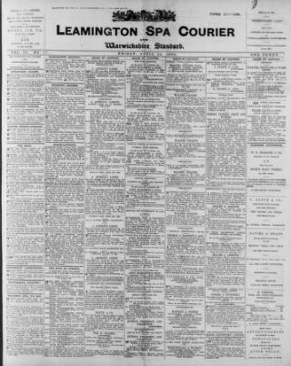 cover page of Leamington Spa Courier published on April 24, 1903