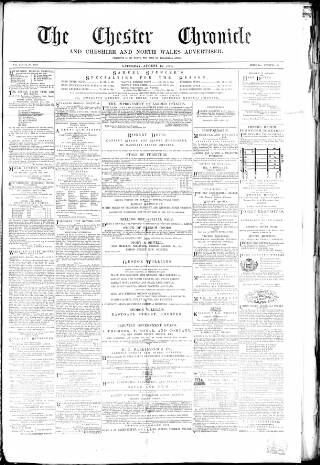 cover page of Chester Chronicle published on August 13, 1870