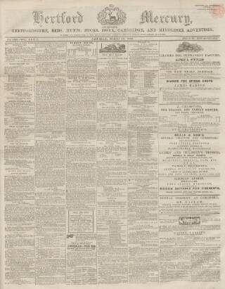 cover page of Hertford Mercury and Reformer published on March 29, 1862