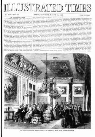 cover page of Illustrated Times published on March 29, 1856