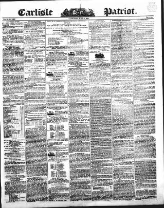 cover page of Carlisle Patriot published on June 2, 1838