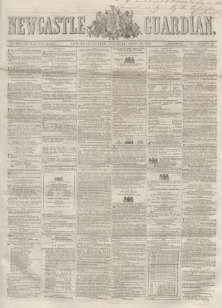 cover page of Newcastle Guardian and Tyne Mercury published on April 19, 1862