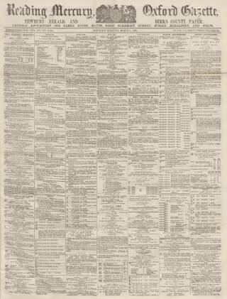 cover page of Reading Mercury published on March 1, 1890
