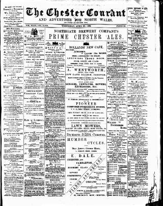 cover page of Chester Courant published on April 20, 1898