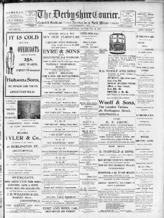 cover page of Derbyshire Courier published on December 3, 1904