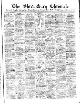 cover page of Shrewsbury Chronicle published on February 24, 1888