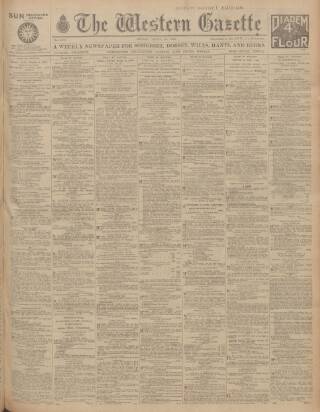 cover page of Western Gazette published on April 24, 1925
