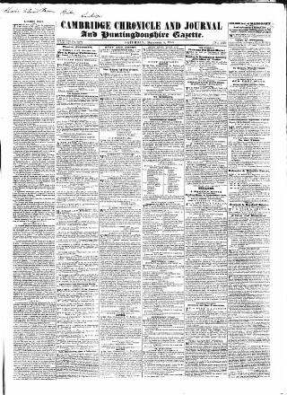 cover page of Cambridge Chronicle and Journal published on December 5, 1840