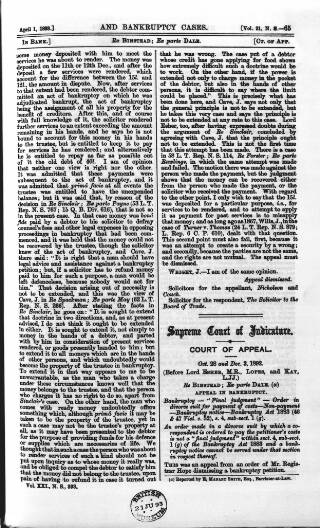 cover page of County Courts Chronicle published on April 1, 1893