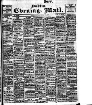 cover page of Dublin Evening Mail published on August 12, 1907