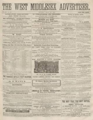 cover page of West Middlesex Advertiser and Family Journal published on April 23, 1859