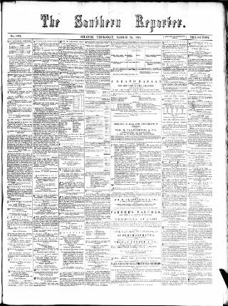cover page of Southern Reporter published on March 28, 1878