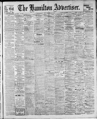cover page of Hamilton Advertiser published on December 3, 1910