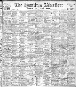 cover page of Hamilton Advertiser published on March 5, 1921