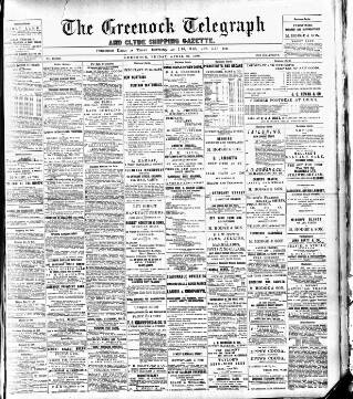 cover page of Greenock Telegraph and Clyde Shipping Gazette published on April 26, 1901
