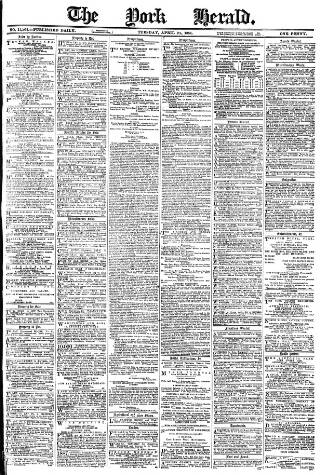 cover page of York Herald published on April 26, 1887