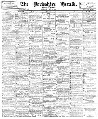 cover page of York Herald published on April 27, 1893