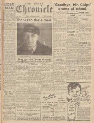 cover page of Chelmsford Chronicle published on December 3, 1948